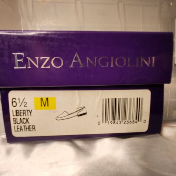 ENZO ANGIOLINI LIBERTY Black Leather Ladies Flats 6.5M - Picture 8 of 8